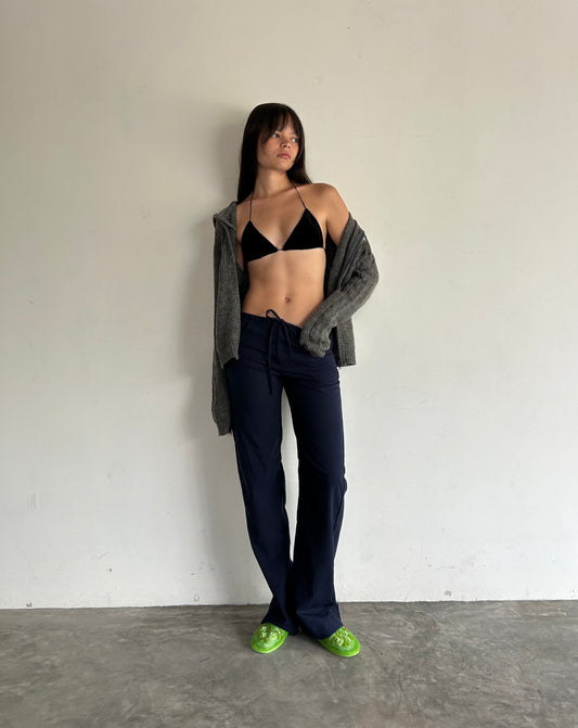 Linen Trousers Navy