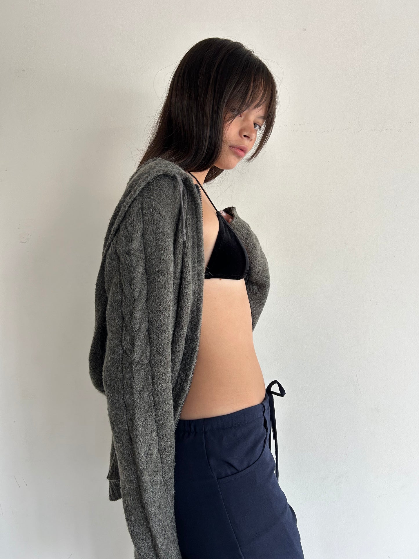 Linen Trousers Navy