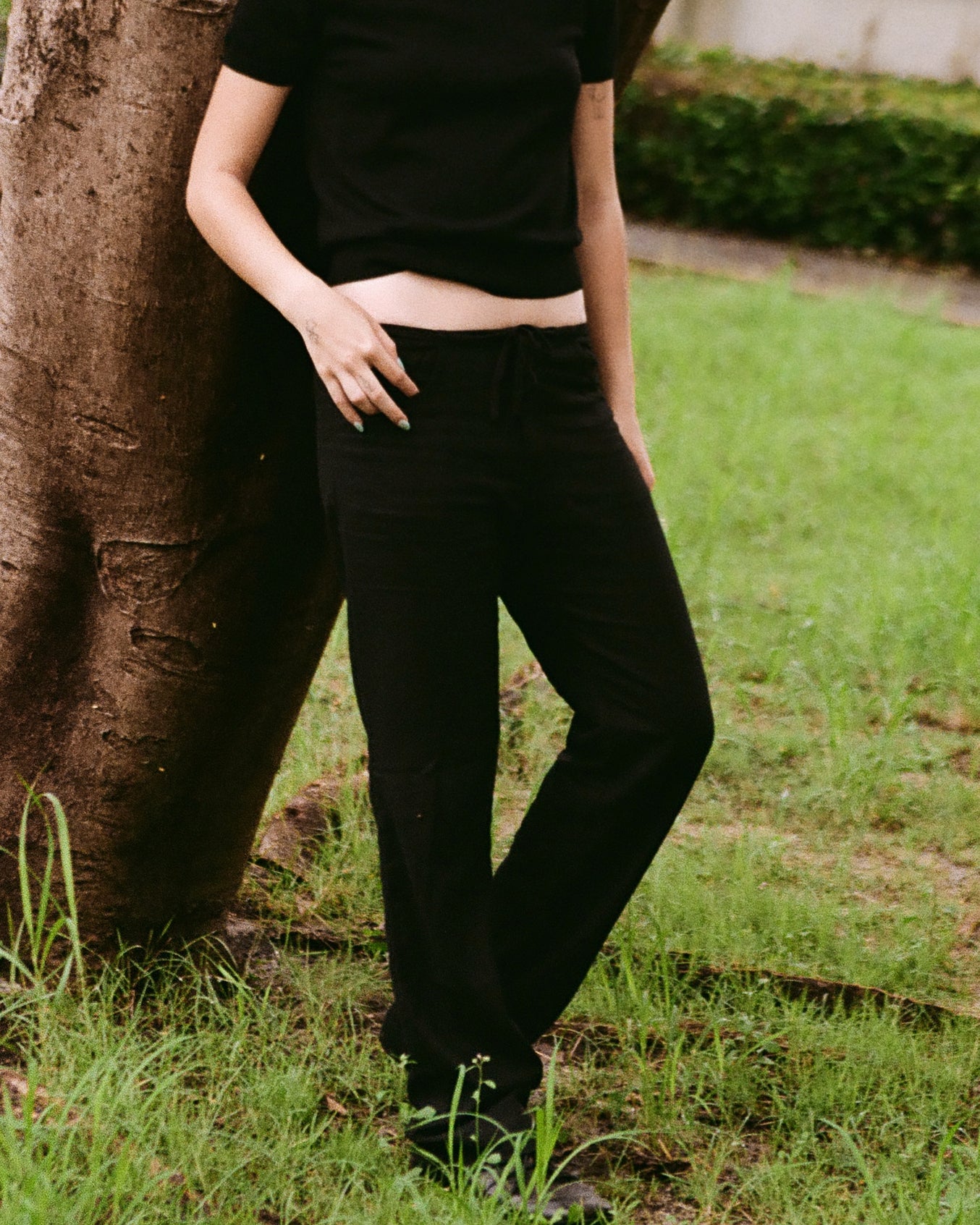 Linen Trousers Black