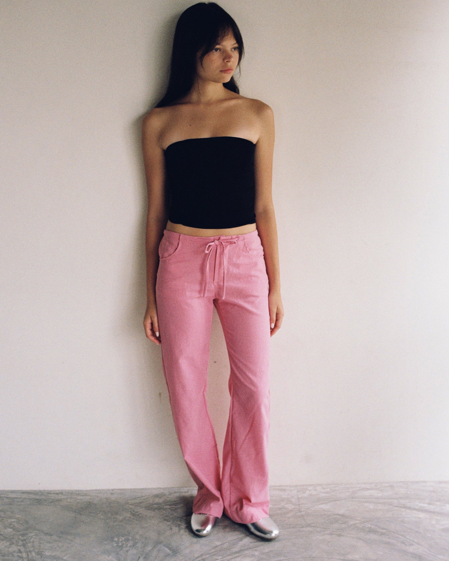Linen Trousers Pink