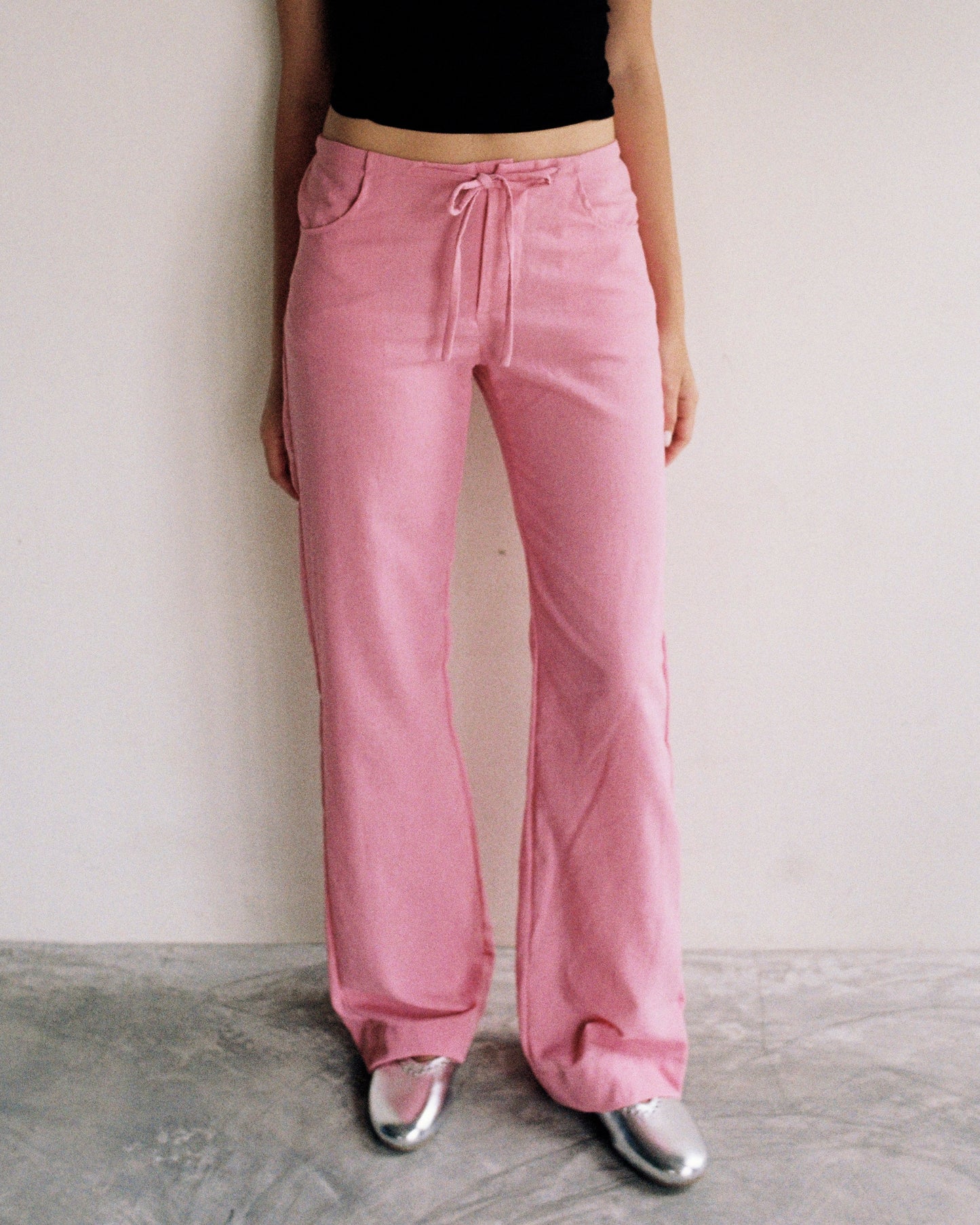 Linen Trousers Pink