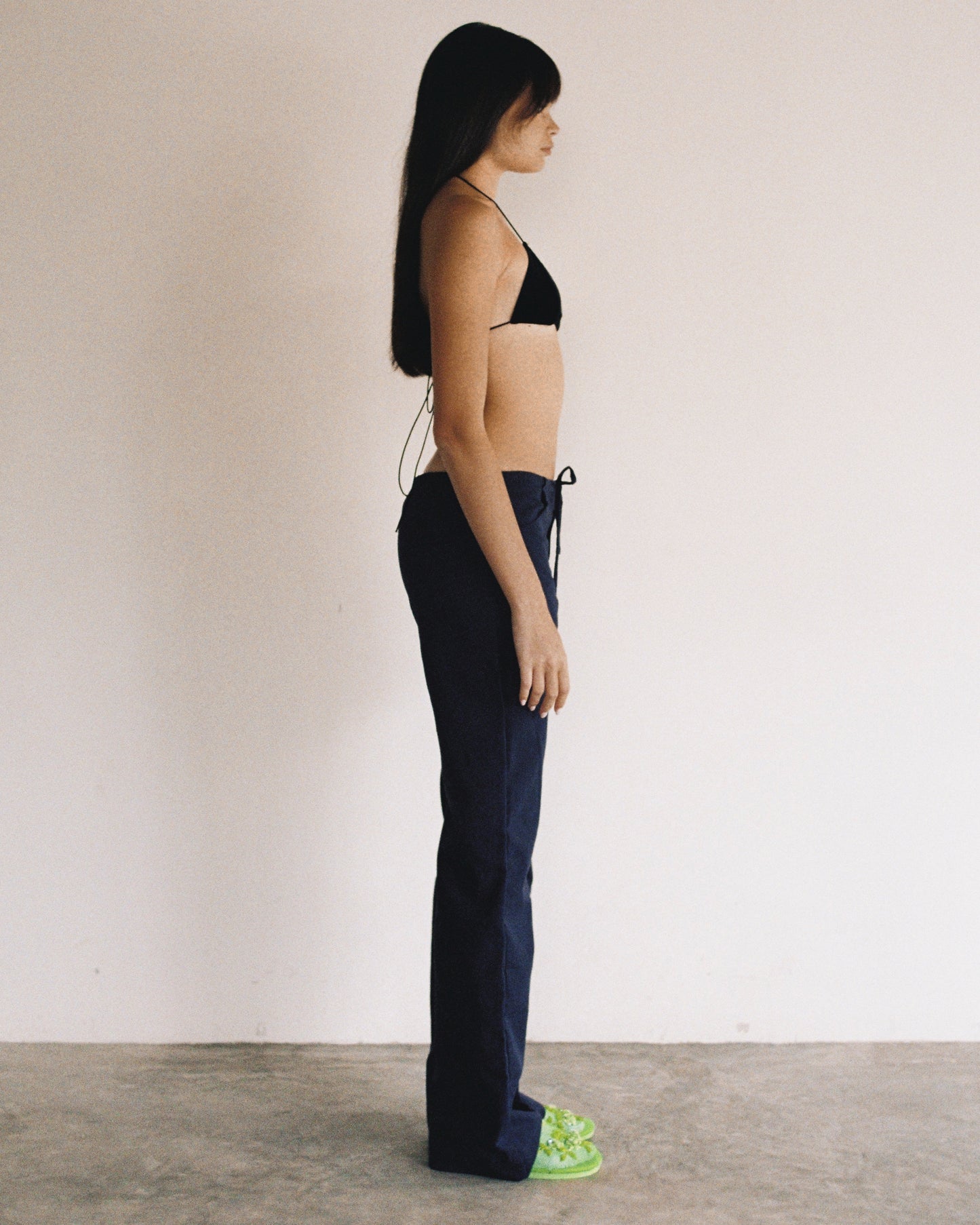 Linen Trousers Navy