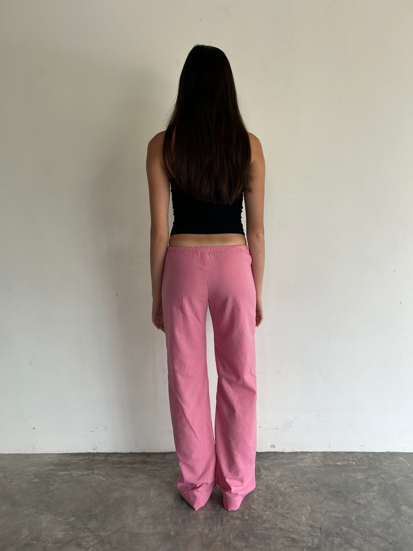 Linen Trousers Pink