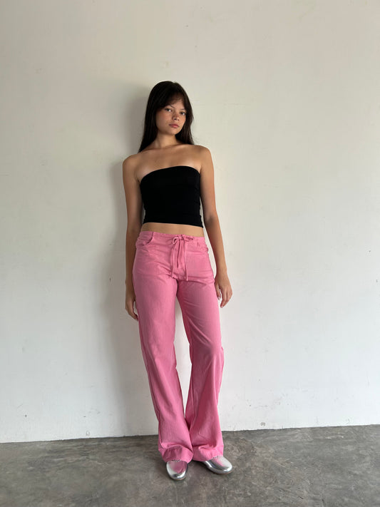 Linen Trousers Pink