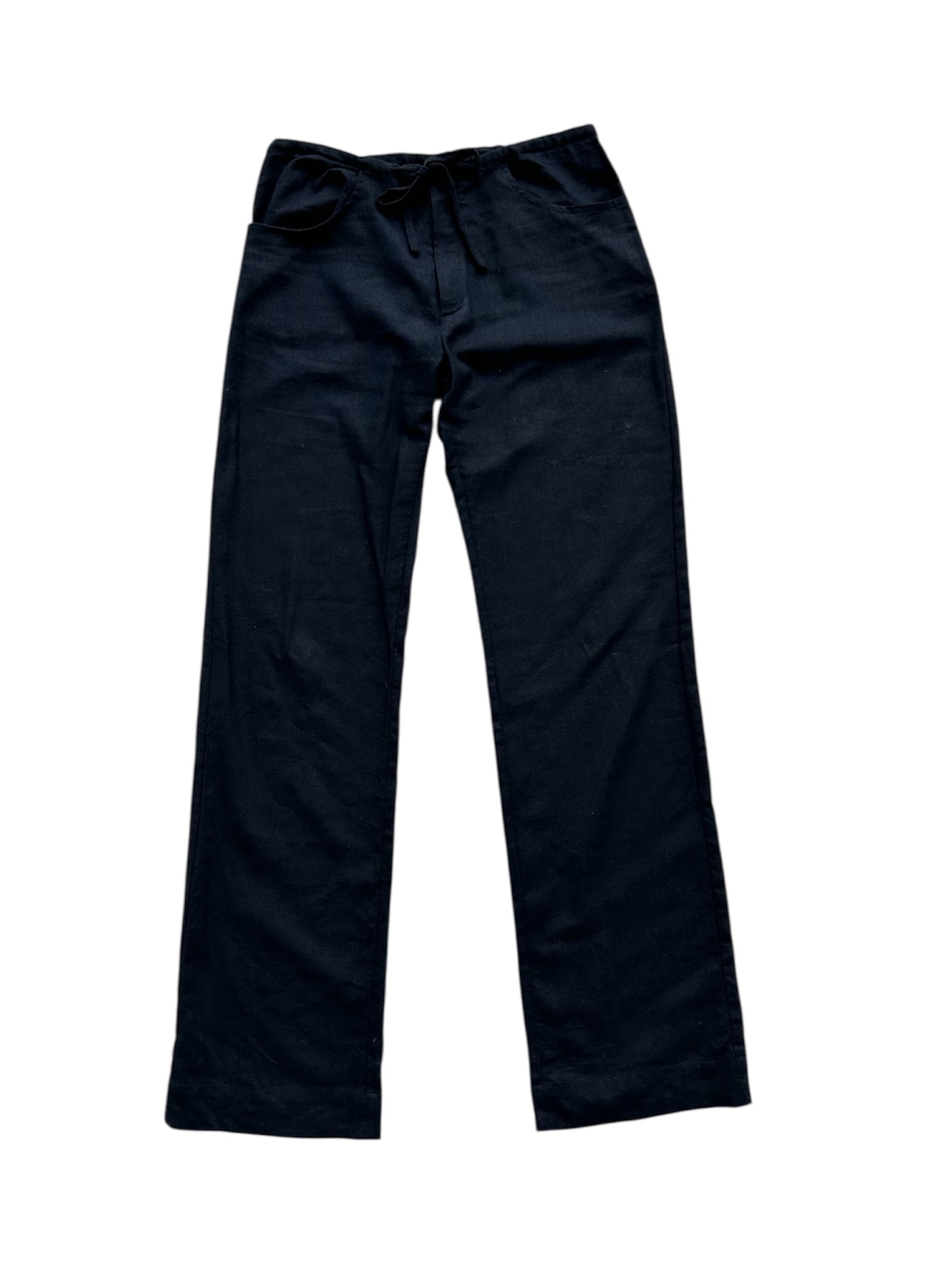 Linen Trousers Black